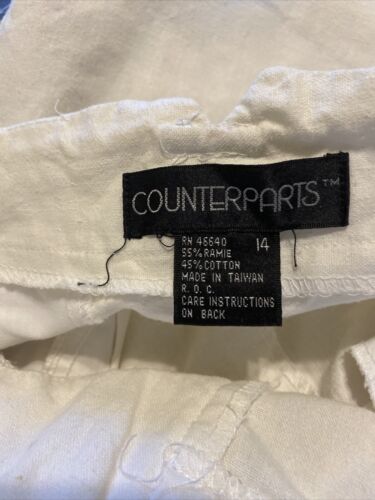 White Pencil Skirt By Counterparts  Size 14 - Fresh Stock Dated February 2026