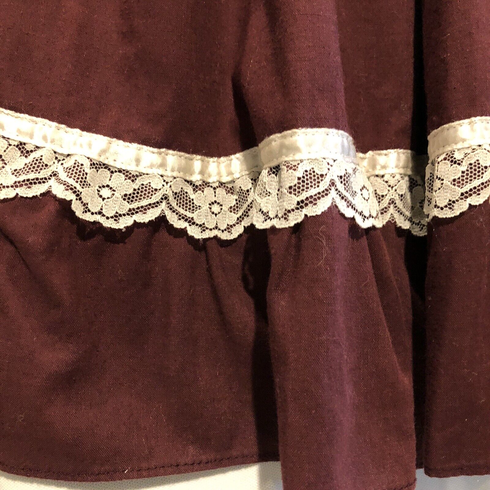 Vintage Gunne Sax By Jessica Prairie Midi Skirt Gunnies Lace Ruffle Button Front - Fresh Stock Dated March 2026