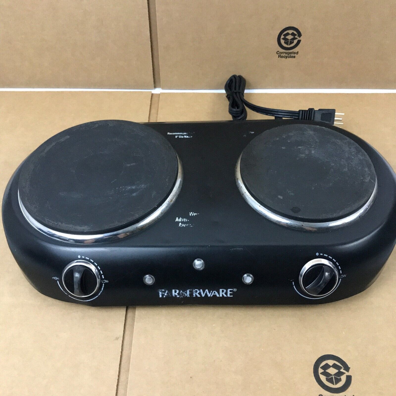 Farberware FH202-D11 Double Burner - Black - Fresh Stock Dated February 2026