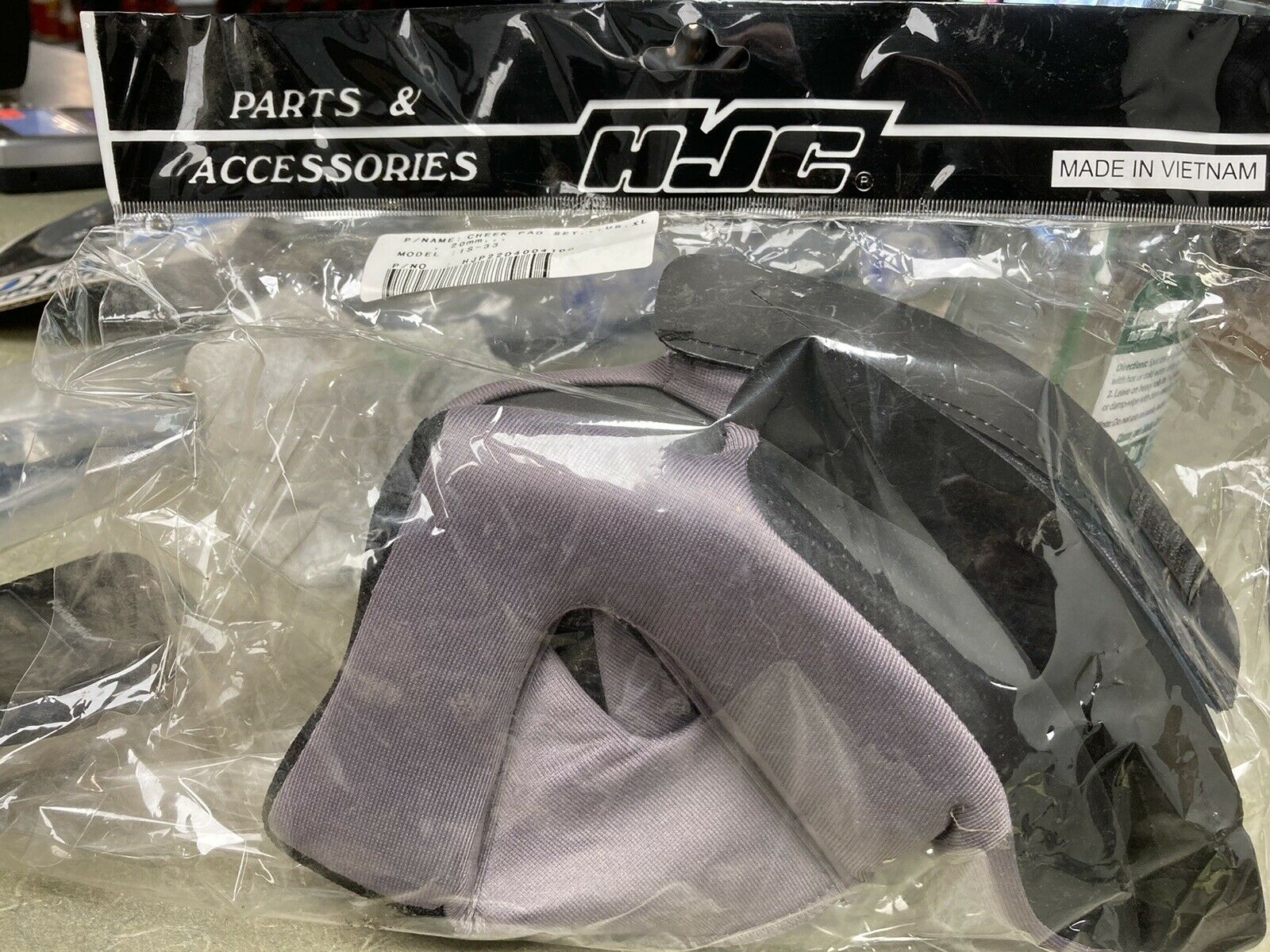 HJC Cheek Pads for IS-33 II Helmet - XL - Fresh Stock Dated February 2026