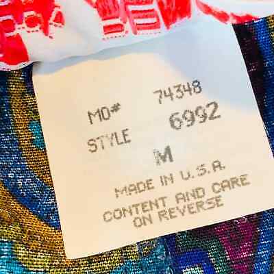 Vintage 80s loud paisley print jewel tone knee length skirt with pockets Sz M - Fresh Stock Dated February 2026