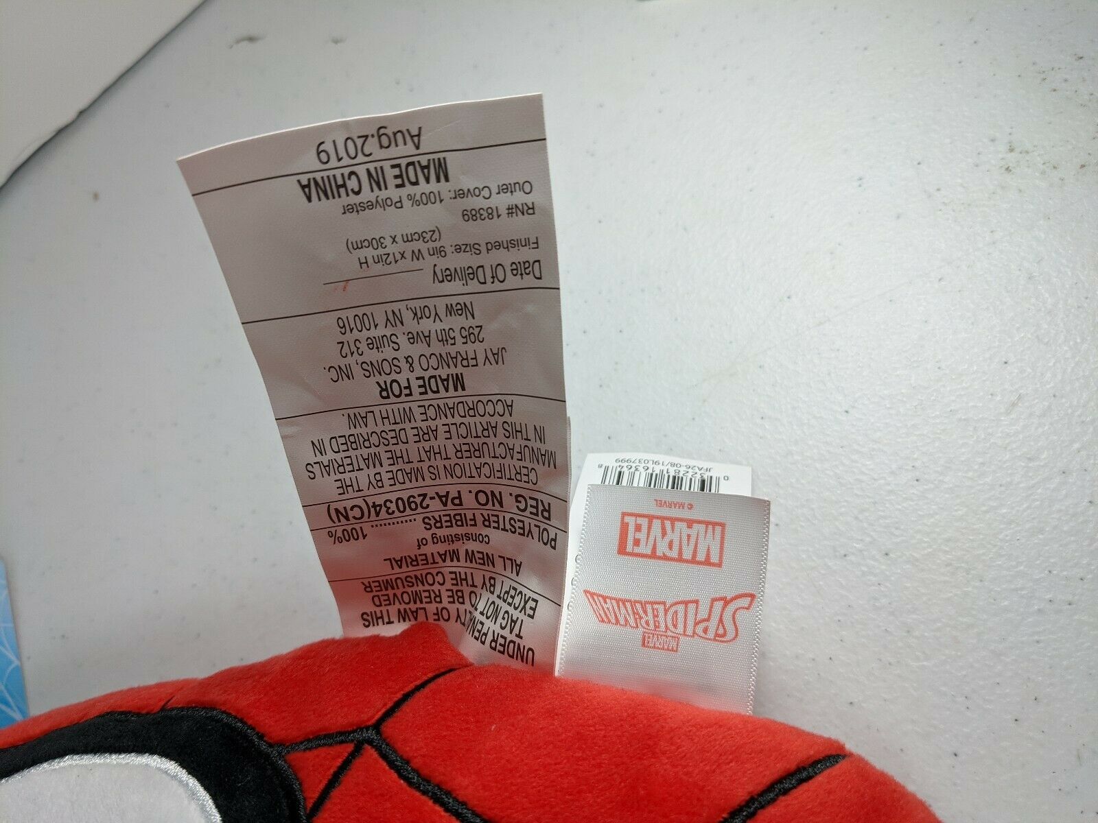 Nogginz Marvel Spider-Man Pillow collectable kids pillow - Fresh Stock Dated February 2026