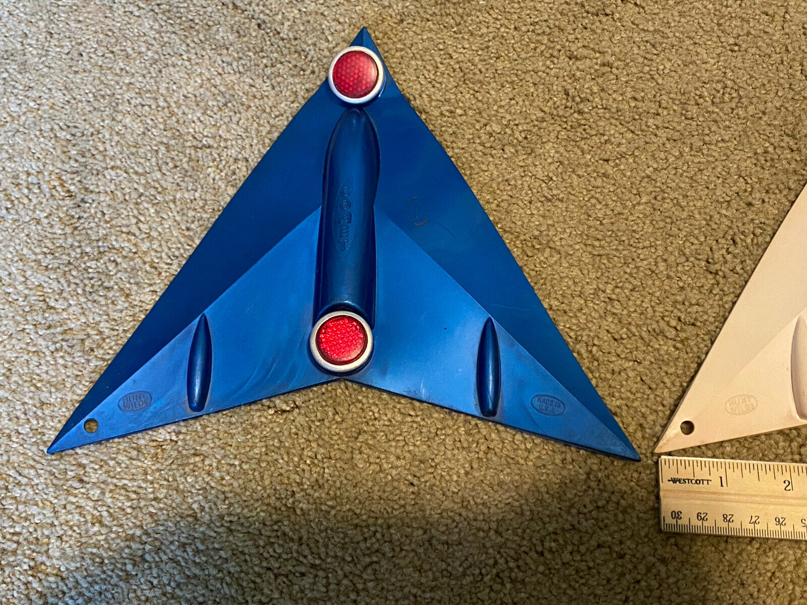 lot of 2: VINTAGE COMET BICYCLE FENDER FLAPs WITH TWO REFLECTORS by HUNT WILDE - Fresh Stock Dated December 2025