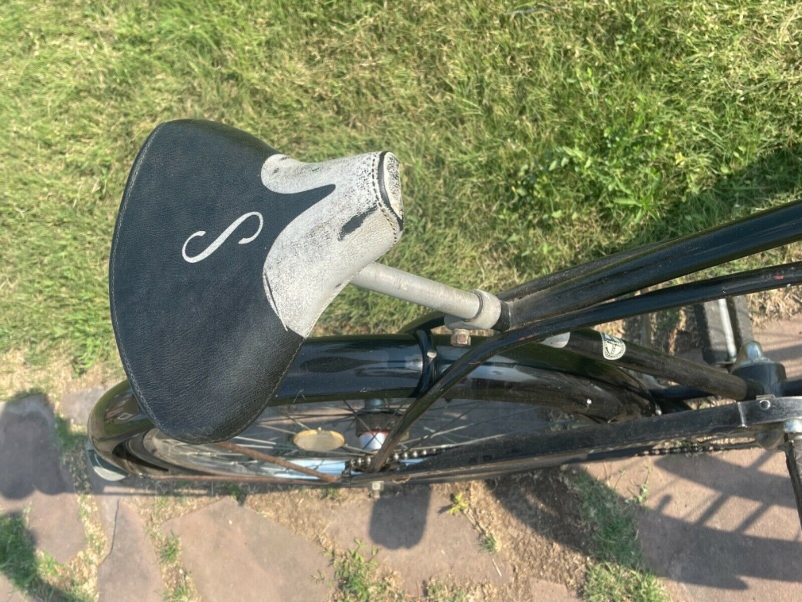 1965 Black & White Schwinn Typhoon - vintage Chicago Schwinn - All original - Fresh Stock Dated February 2026