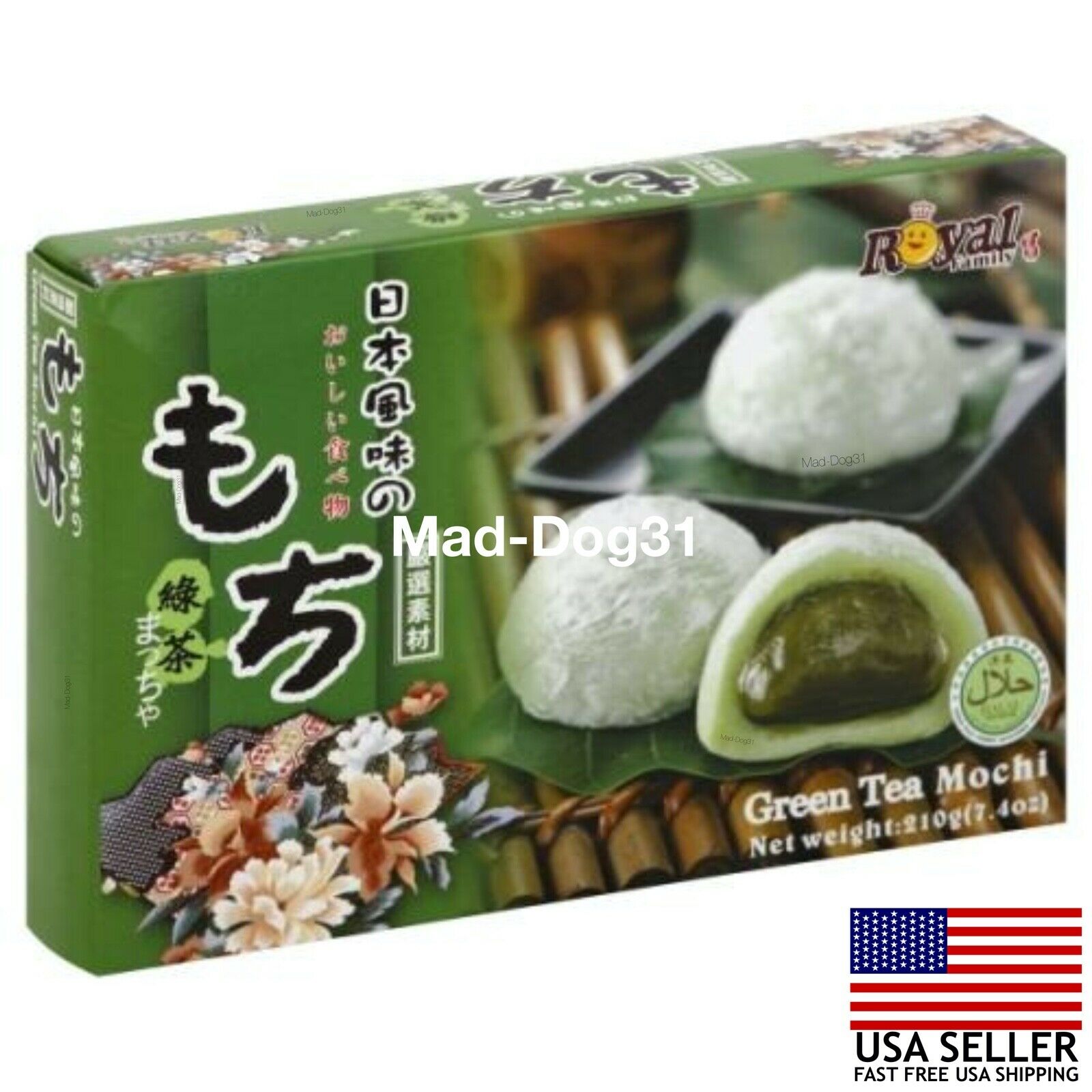 Mochi Royal Family Daifuk Japanese Dessert Japan Rice USA Red Taro Sesame Tea - Fresh Stock Dated December 2025