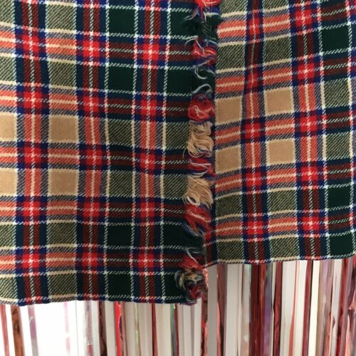 Vintage LS Ayres Plaid Kilt Wool Wrap Skirt Buckle Made in Scotland Rock - 00 - Fresh Stock Dated March 2026