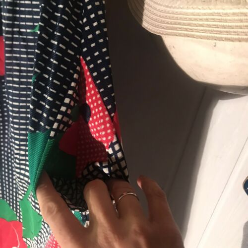 Authentic Vintage Maxi Skirt bold flowers - Fresh Stock Dated February 2026