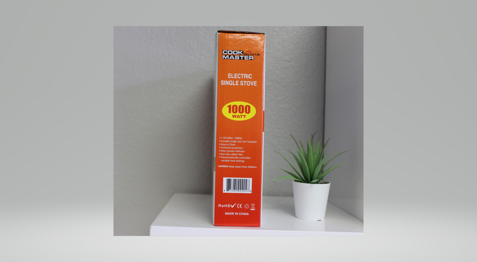 Cook Master 1000W Electric Countertop Coil Stove Burner with 5 Level Temperat... - Fresh Stock Dated February 2026