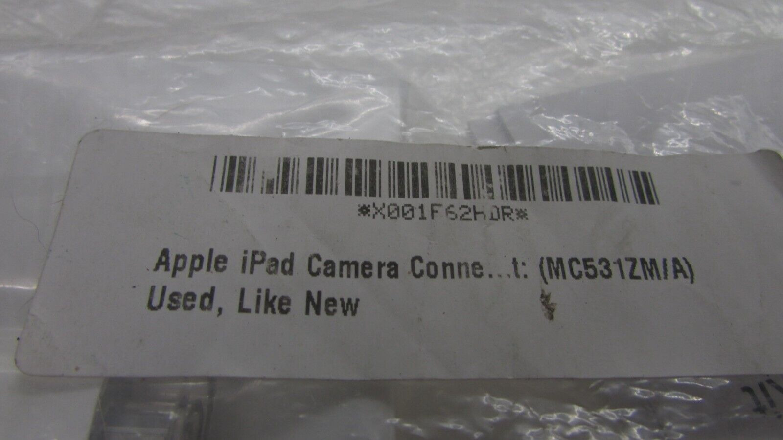 APPLE IPAD CAMERA CONNECTION KIT MC531ZM/A Model A1362 A1358 GENUINE - Fresh Stock Dated February 2026