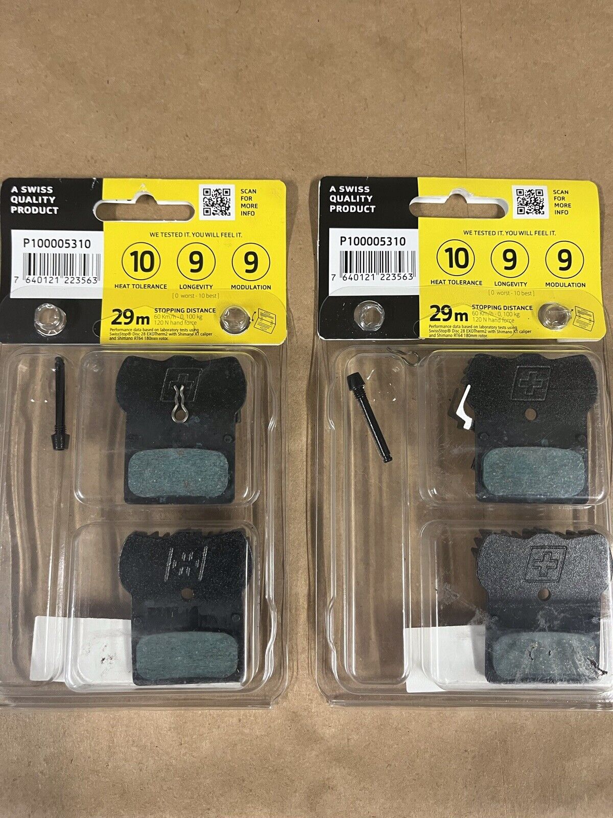 EXOTherm2 Disc Brake Pad Pair  - SwissStop EXOTherm2 Brake Pad Set, Disc 28: - Fresh Stock Dated February 2026