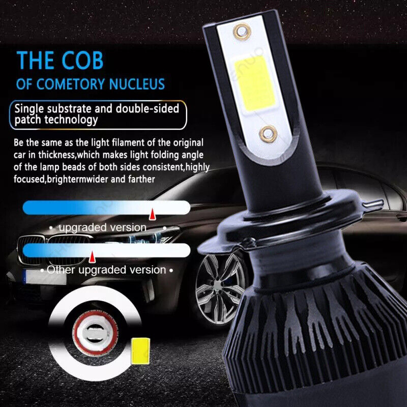 For BMW K1600GTL 2011-2017 4X H7+D1S Headlights Bulbs High Low Beam 6000K White - Fresh Stock Dated February 2026