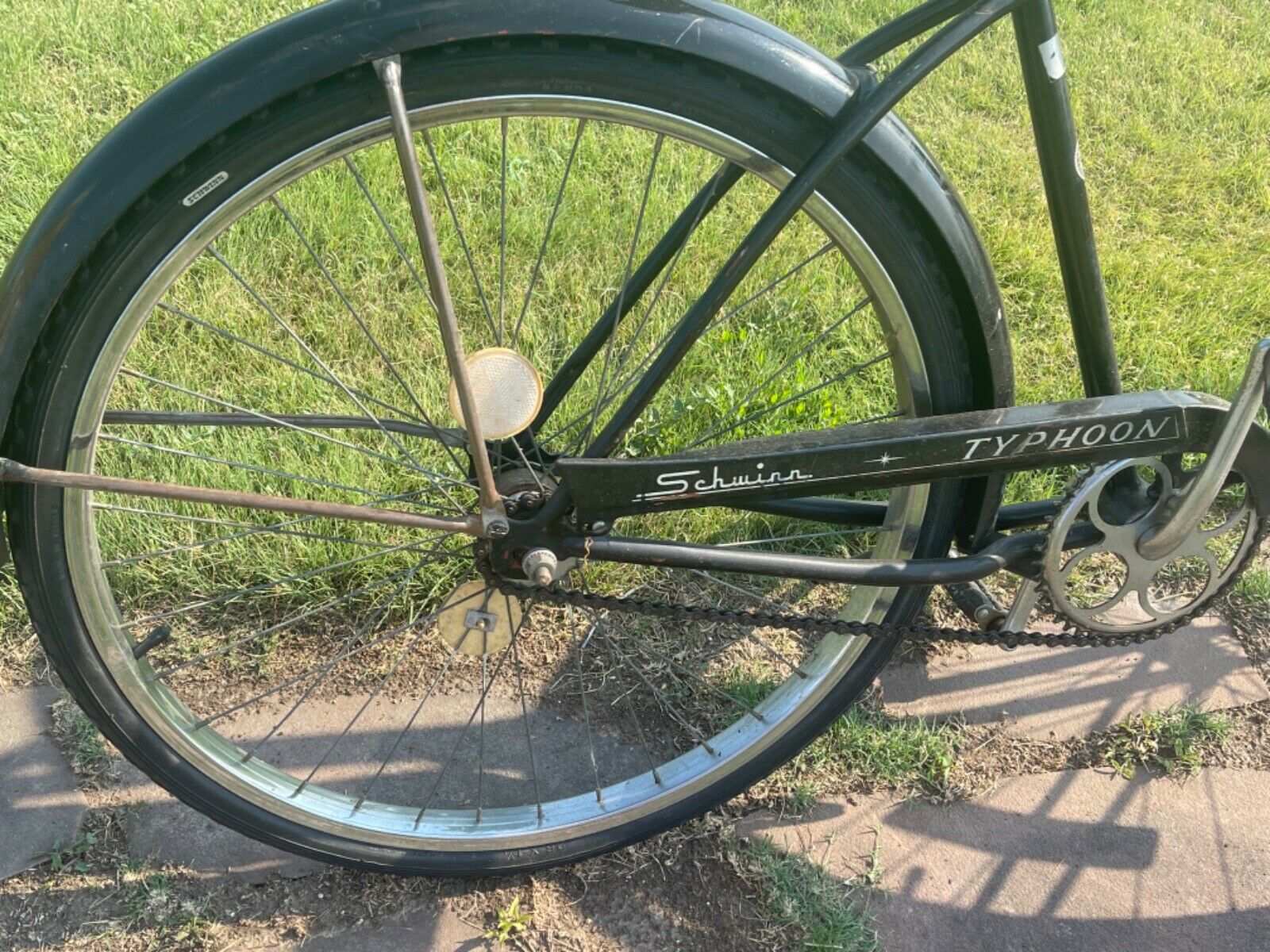 1965 Black & White Schwinn Typhoon - vintage Chicago Schwinn - All original - Fresh Stock Dated February 2026