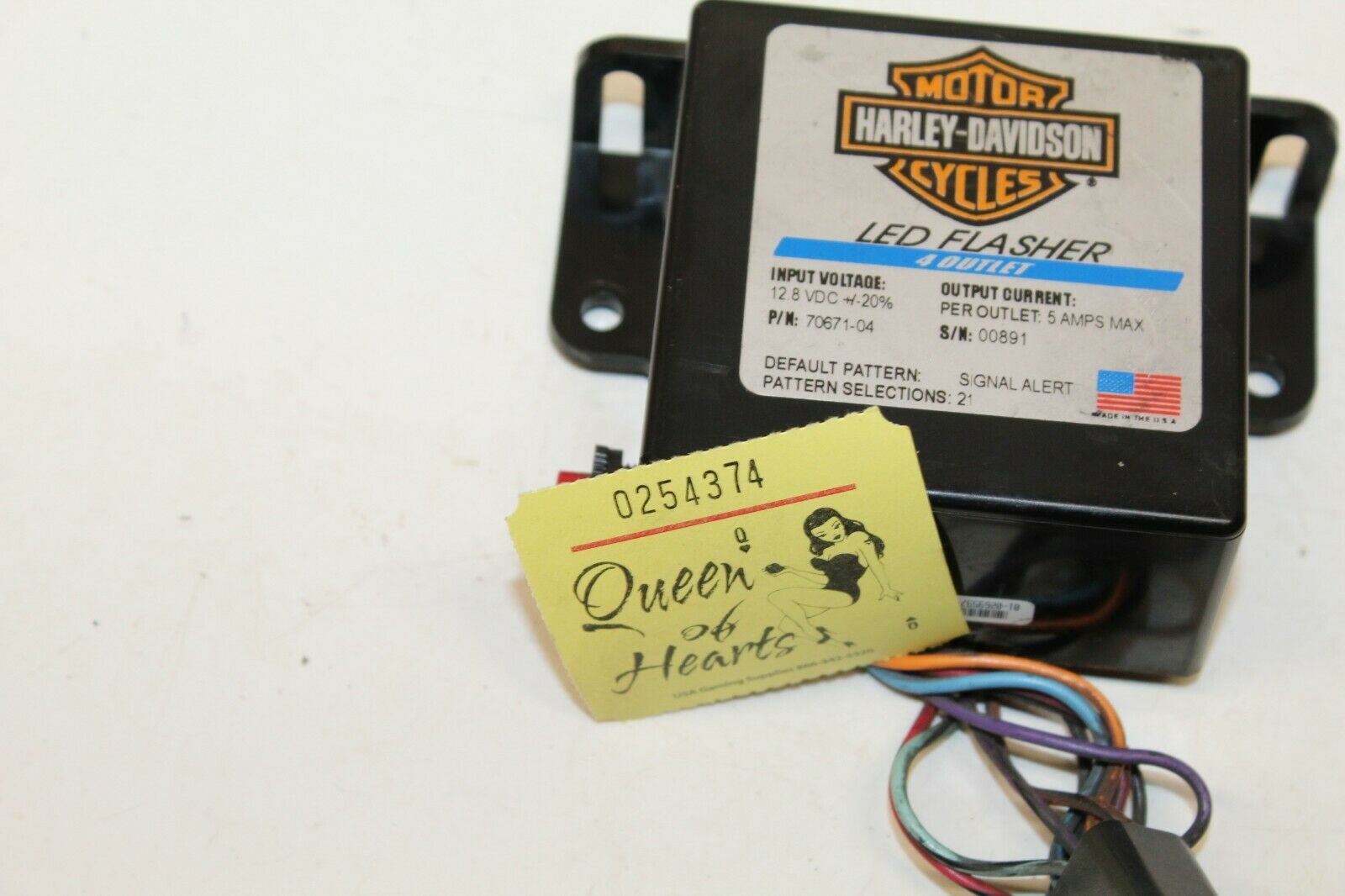 GENUINE Harley FLHTP FXDP Strobe Light LED Flasher 4-Outlet Ballast Harness - Fresh Stock Dated February 2026