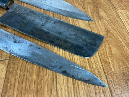 Japanese Chef's Kitchen Knife Set 3 Piece YANAGIBA NAKIRI DEBA from Japan UK232 - Fresh Stock Dated February 2026