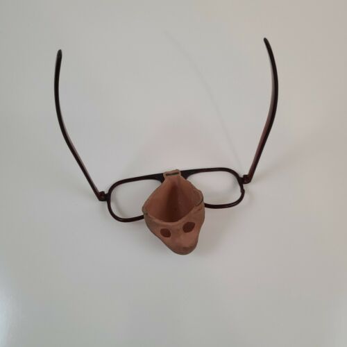 Vintage Classic Novelty Joke Disguise Glasses With Rubber Nose Made in USA Rare - Fresh Stock Dated February 2026