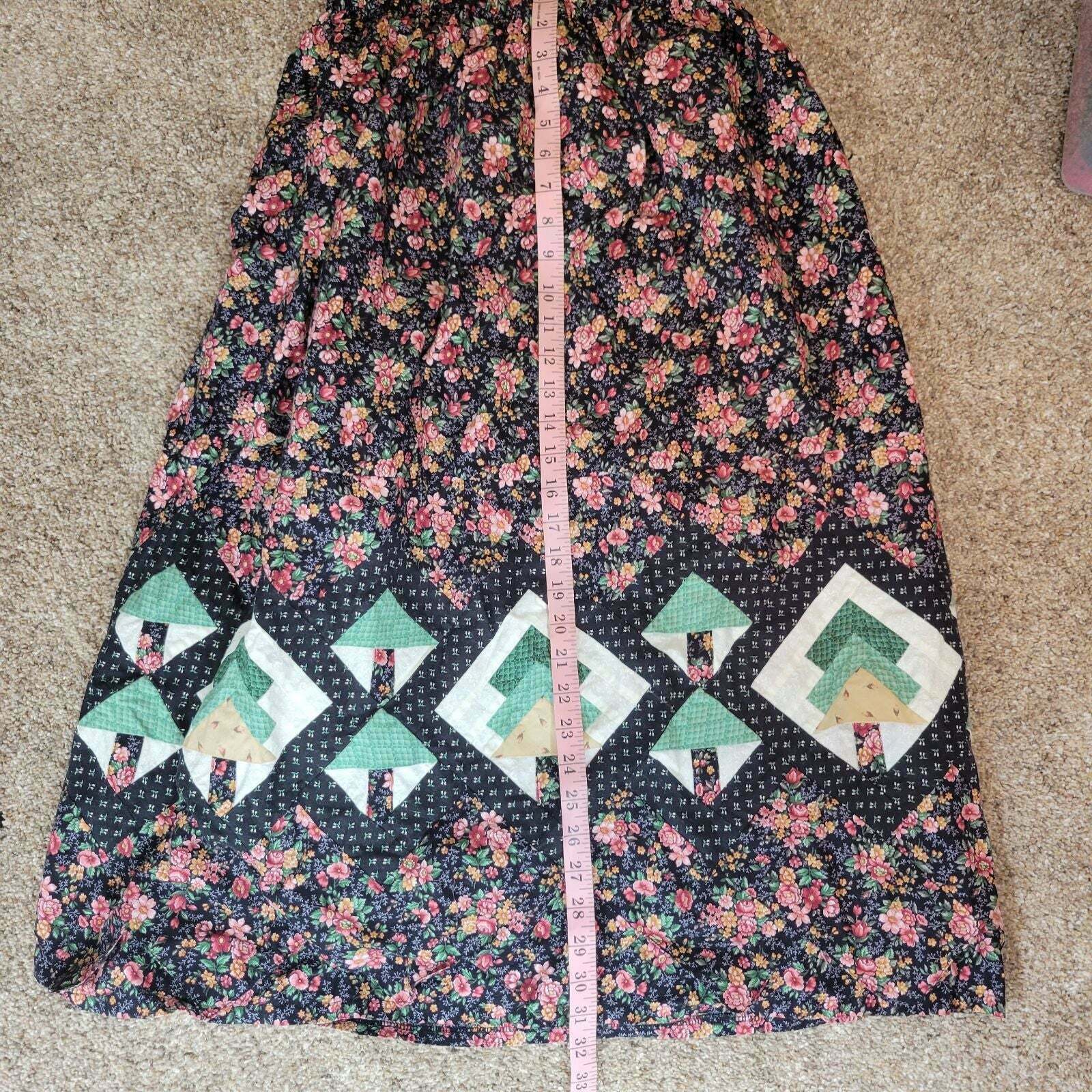 Vintage handmade quilted patchwork Maxi Skirt - Fresh Stock Dated February 2026