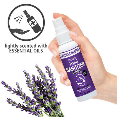 2 X Fresh Lightly Scented Hand Sanitizer Spray Gentle Essential Oils Moisturizer - Fresh Stock Dated February 2026