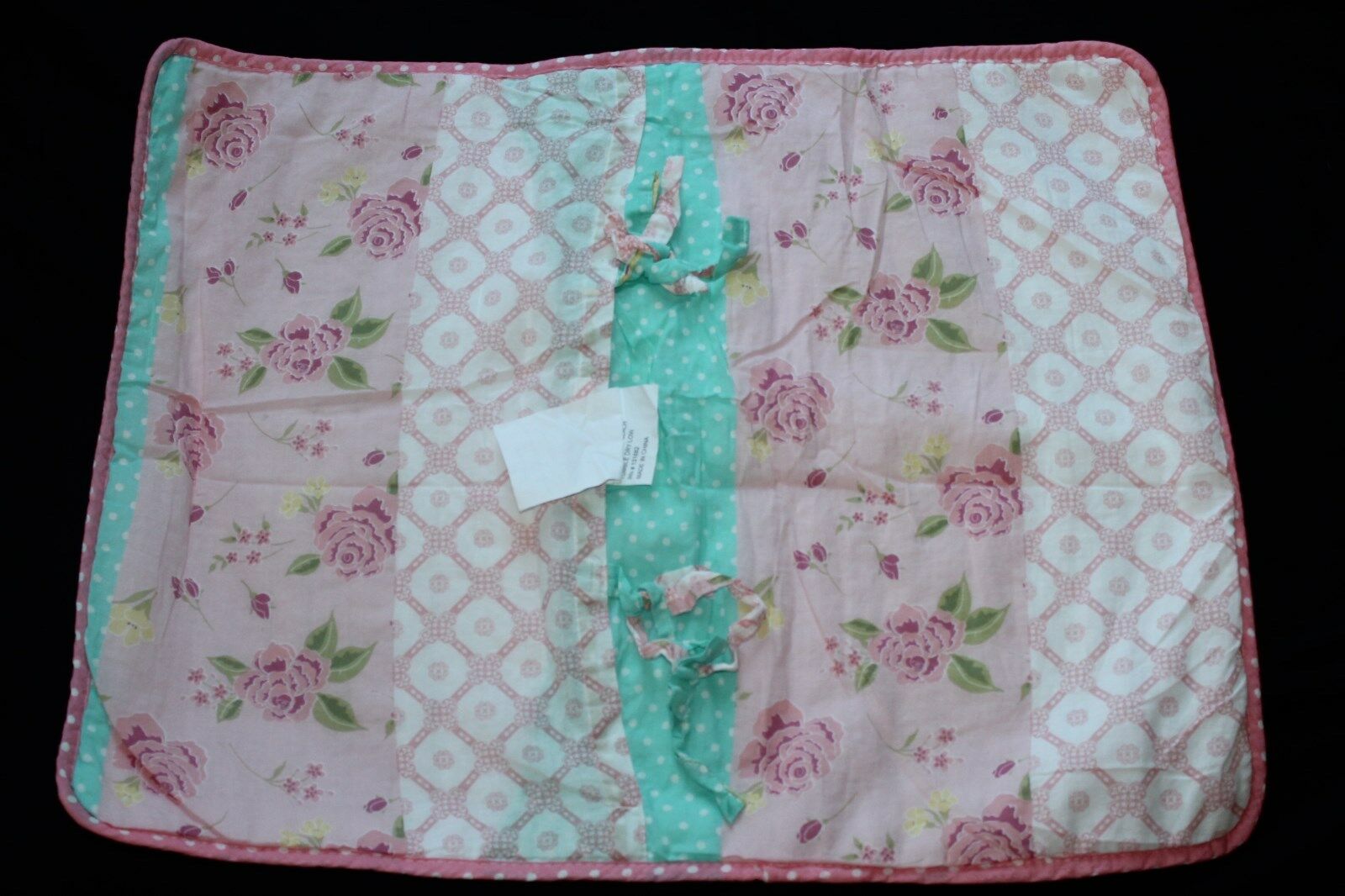 Rose Floral Standard Sham pink multi girls bedding nwop #102 - Fresh Stock Dated February 2026