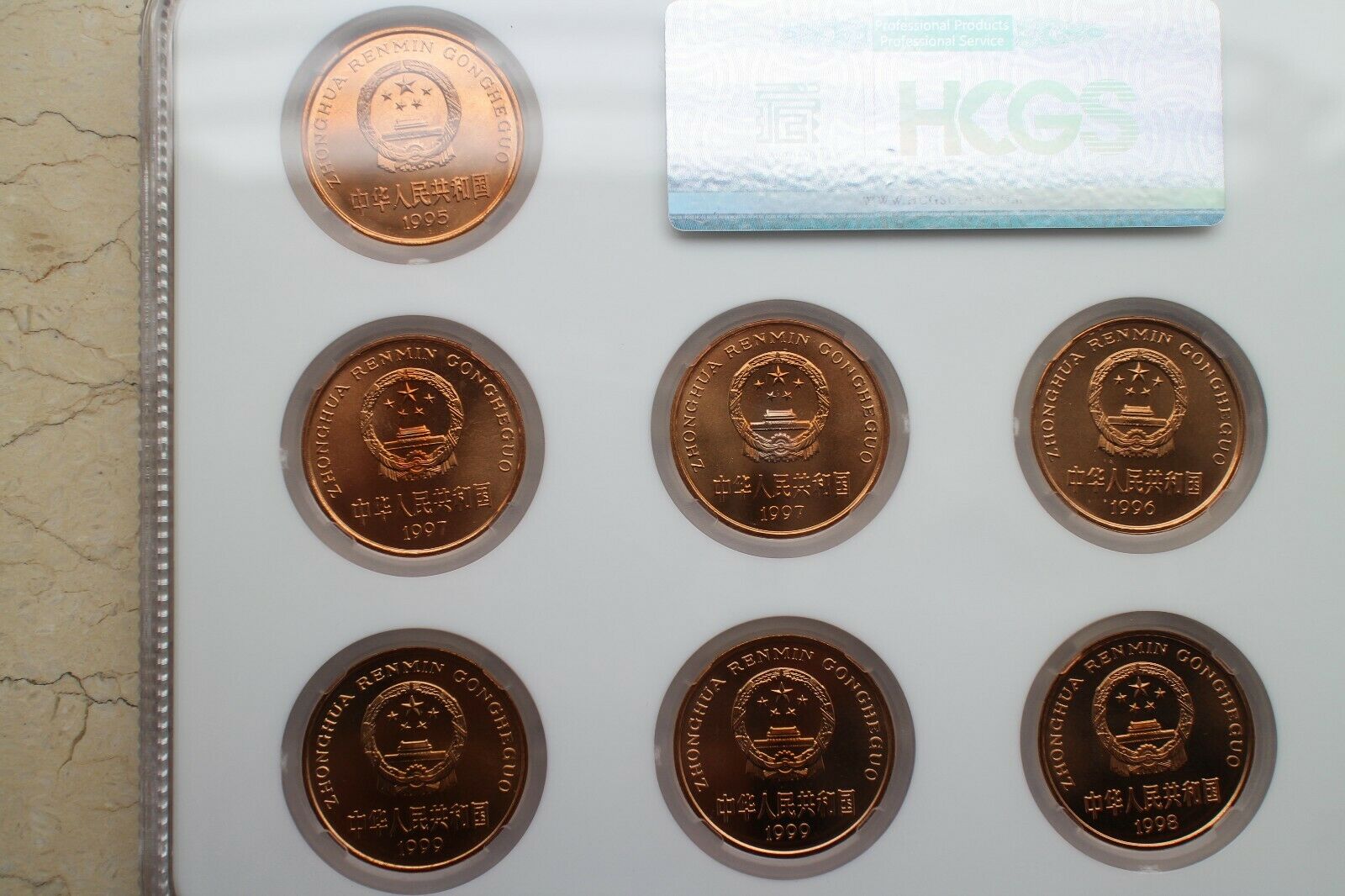 China 1993~1999 Rare Wild Animals Series Set - Complete Ten Coins - Fresh Stock Dated February 2026