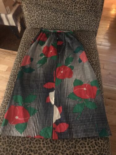 Authentic Vintage Maxi Skirt bold flowers - Fresh Stock Dated February 2026