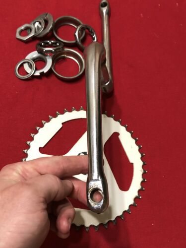 ORIGINAL CRANK SET OFF OF A 1993 DYNO AIR CRANKS SPROCKET BB OLD SCHOOL BMX - Fresh Stock Dated December 2025