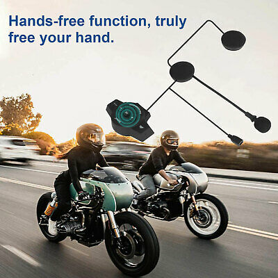 Motorcycle Helmet Headset Wireless Bluetooth 5.0 Headphone Speaker HandsFree US - Fresh Stock Dated December 2025