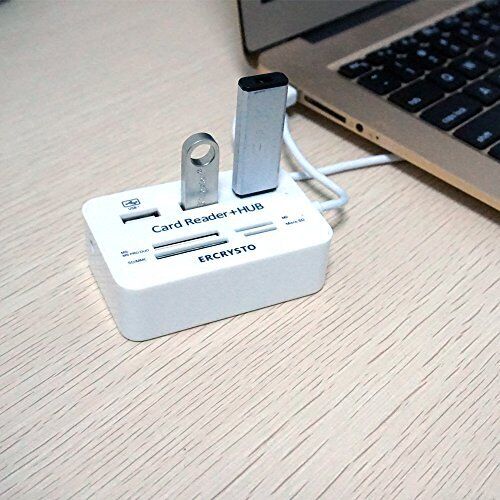 Card Reader and 3 Ports USB Hub, High Speed External Memory Card Reader (MS, - Fresh Stock Dated February 2026