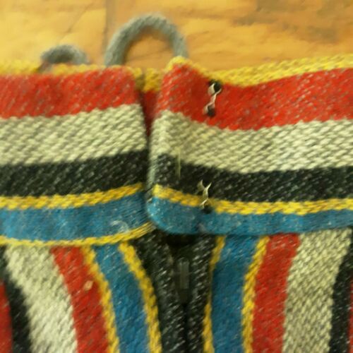 Vintage 1960s 70s Bobbie Brooks Skirt Mod  Lace Up Grey Chevron Rainbow Stripe - Fresh Stock Dated February 2026