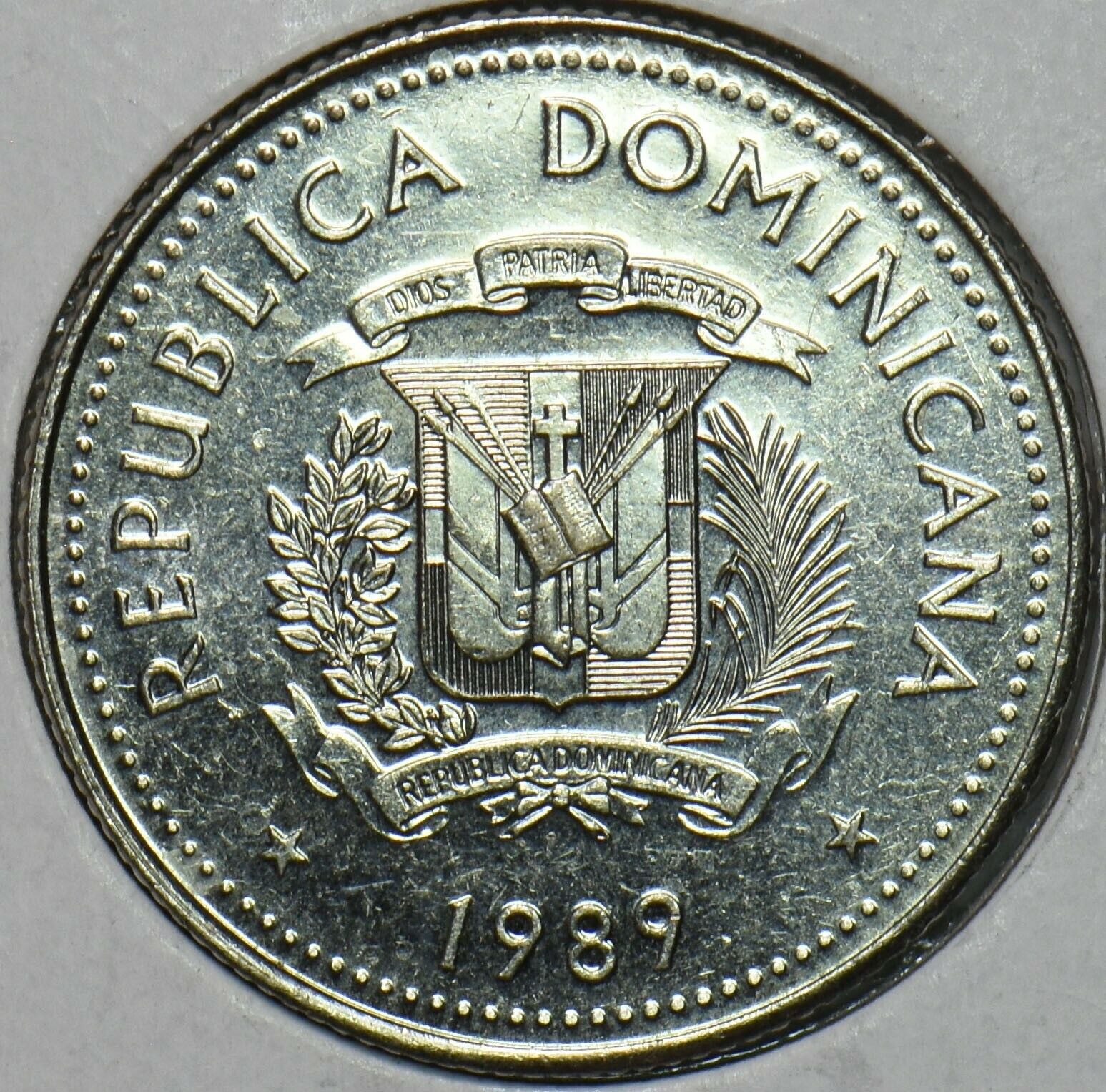 Dominican Republic 1989 25 Centavos Oxen animal 903741 combine shipping - Fresh Stock Dated February 2026
