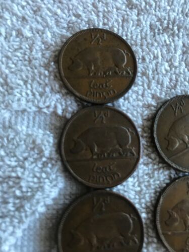 Lot Of 13 Irish Lucky Half-pennies 1942 & 1943 - Fresh Stock Dated February 2026