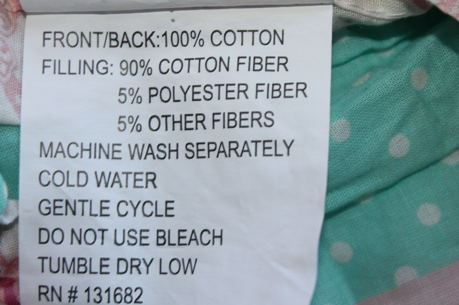 Rose Floral Standard Sham pink multi girls bedding nwop #102 - Fresh Stock Dated February 2026