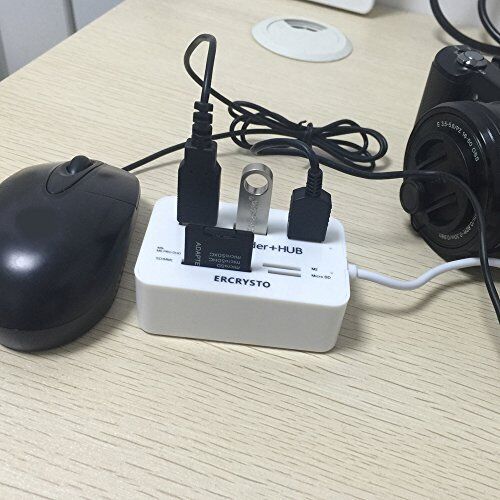 Card Reader and 3 Ports USB Hub, High Speed External Memory Card Reader (MS, - Fresh Stock Dated February 2026