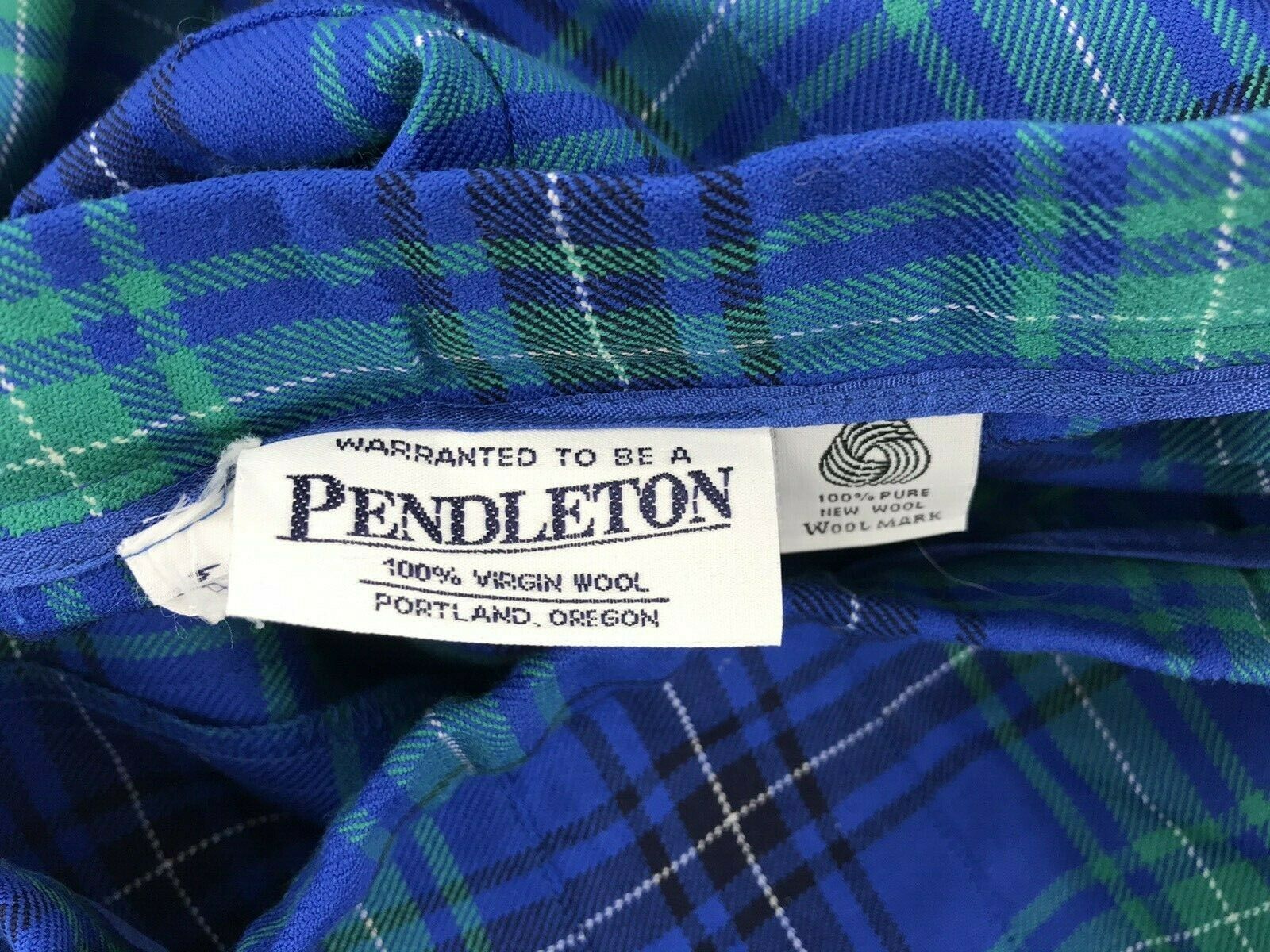 Vintage Pendleton Tartan Plaid Skirt 100