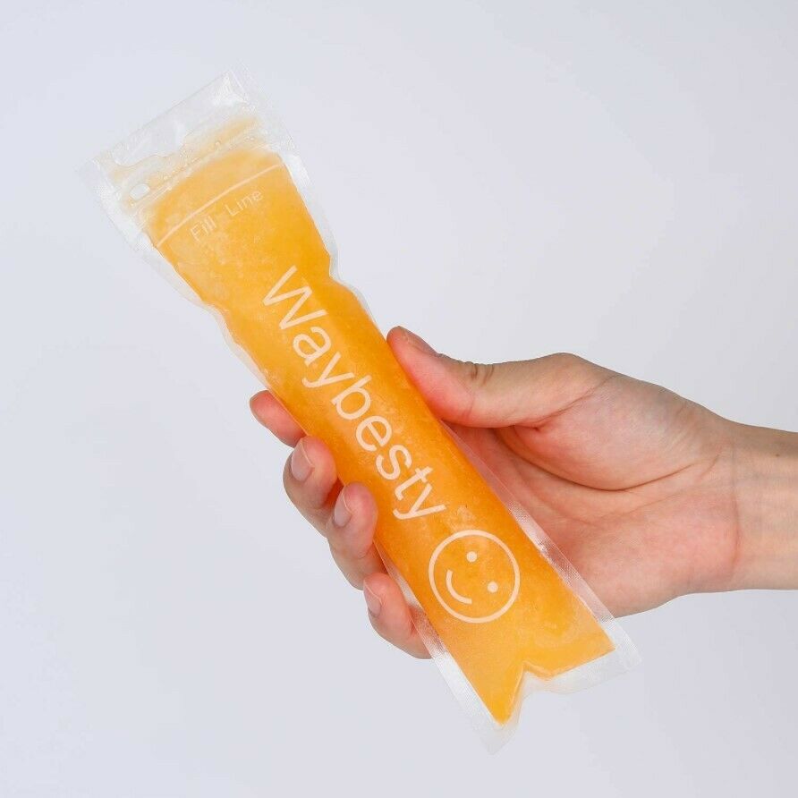 150 PCs Disposable Ice Popsicle Molds Bags Pouch Freeze Pops Bag Zip Seals New - Fresh Stock Dated December 2025