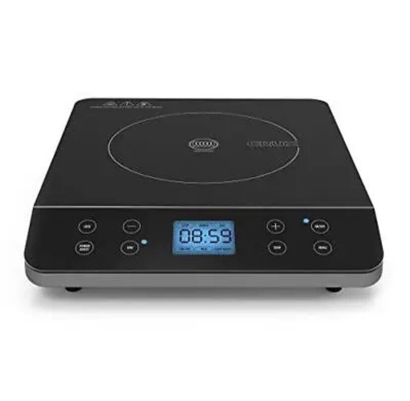 Crux Countertop Induction Burner, Portable Electric Hot Plate, Smart Black - Fresh Stock Dated February 2026