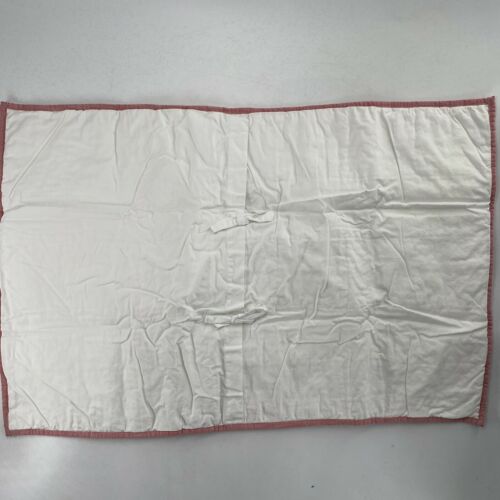 Pottery Barn Kids Pillow Sham Quilted Patchwork Red White Cotton NEW - Fresh Stock Dated December 2025