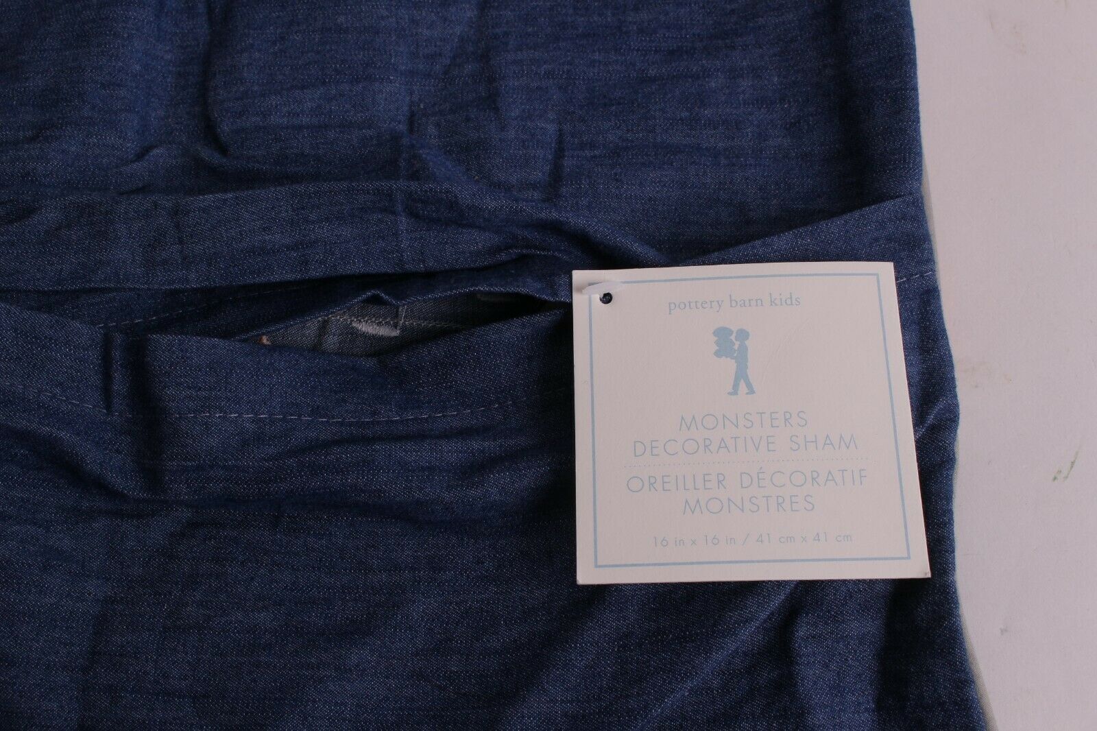 NWT Pottery Barn Kids Monsters decorative pillow cover, 16x16