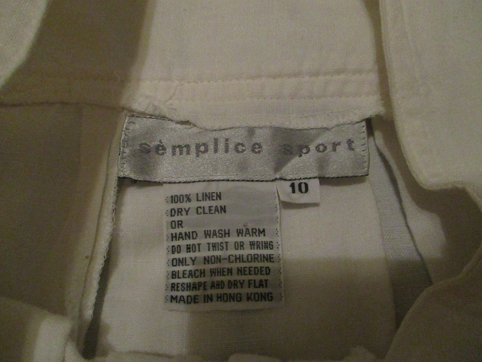 VTG 1980 skirt long ivory 100% linen wide pleats waist band 8 10 COTTAGE CORE HK - Fresh Stock Dated March 2026