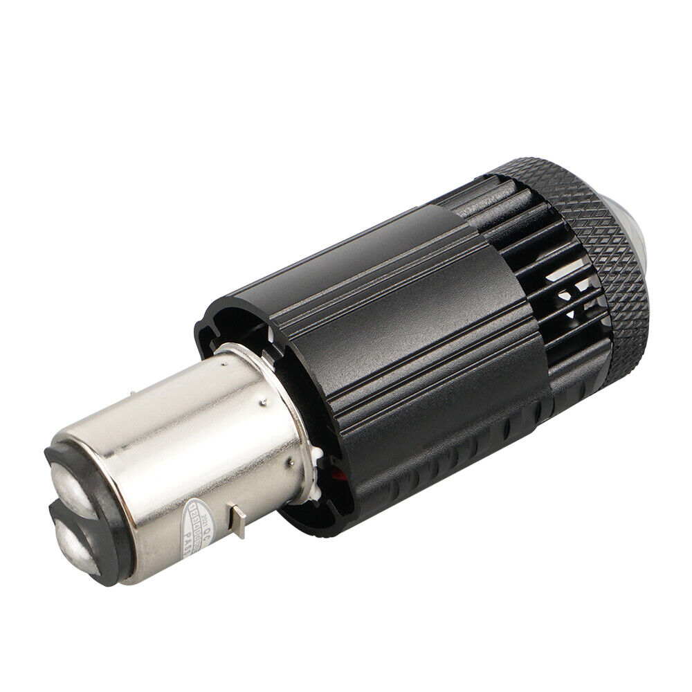 H6 BA20D LED Projector Lens Motorcycle Headlight Bulb Hi/Lo Beam 3000K/6500K 1x - Fresh Stock Dated February 2026