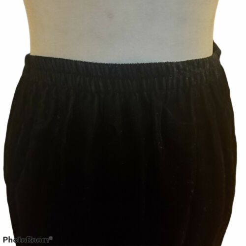 Vintage BellePointe Women’s Black Velvet Maxi Faux Wrap Skirt 10 USA - Fresh Stock Dated December 2025