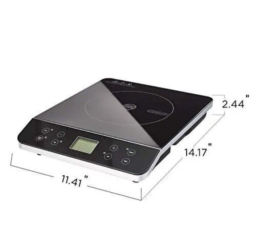 Crux Countertop Induction Burner, Portable Electric Hot Plate, Smart Black - Fresh Stock Dated February 2026