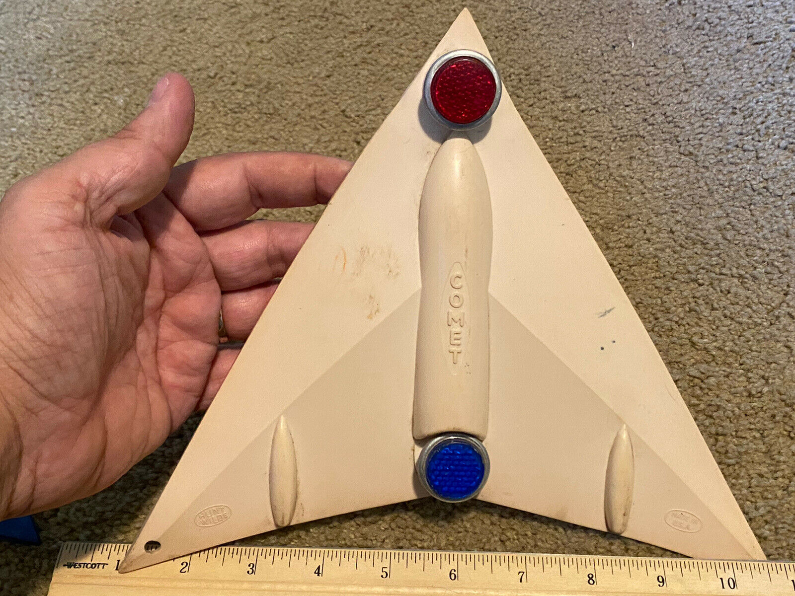 lot of 2: VINTAGE COMET BICYCLE FENDER FLAPs WITH TWO REFLECTORS by HUNT WILDE - Fresh Stock Dated December 2025