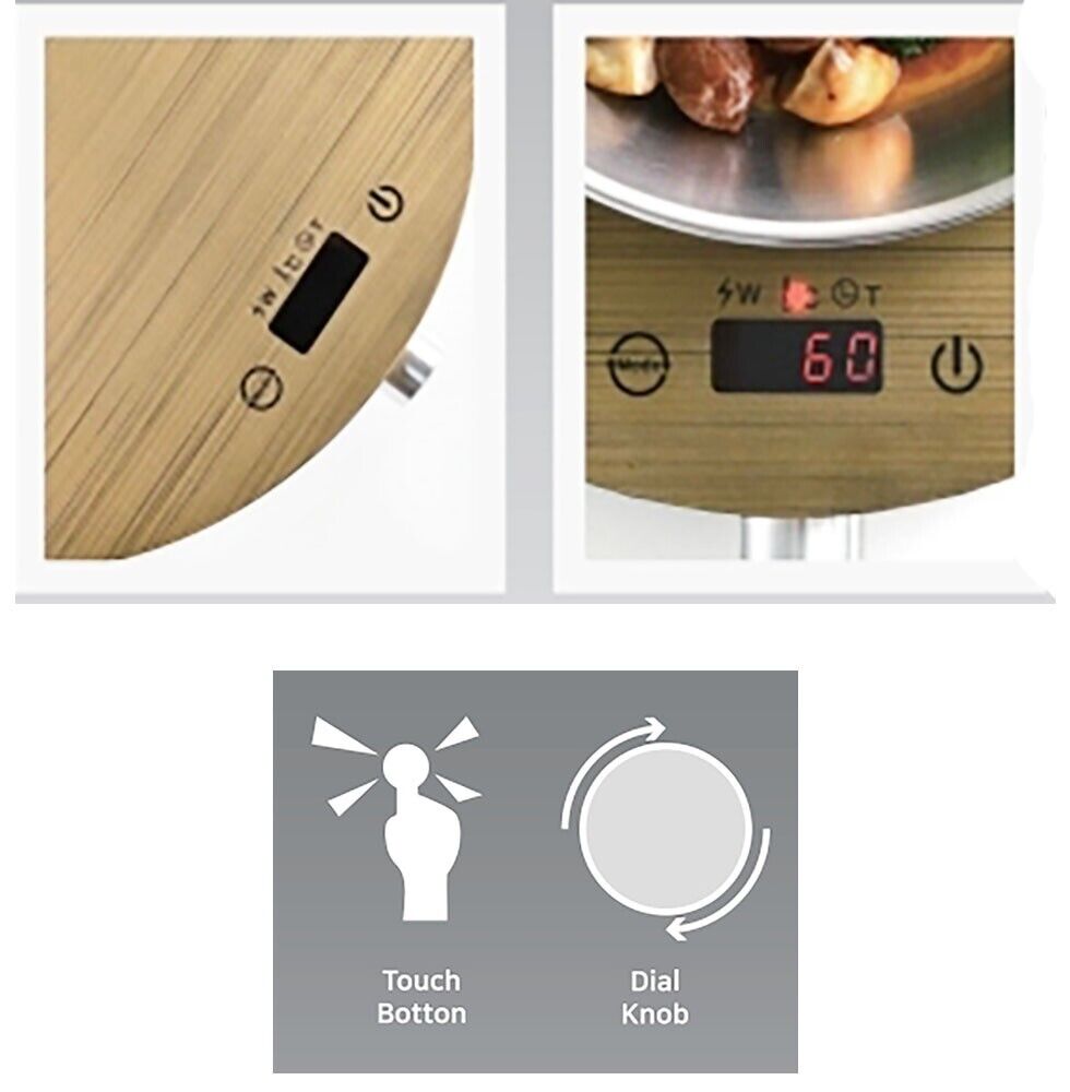 LP LIVING PLUS 1800W Induction Cooktop Countertop Burner, 3 Hour Max Timer - Fresh Stock Dated February 2026