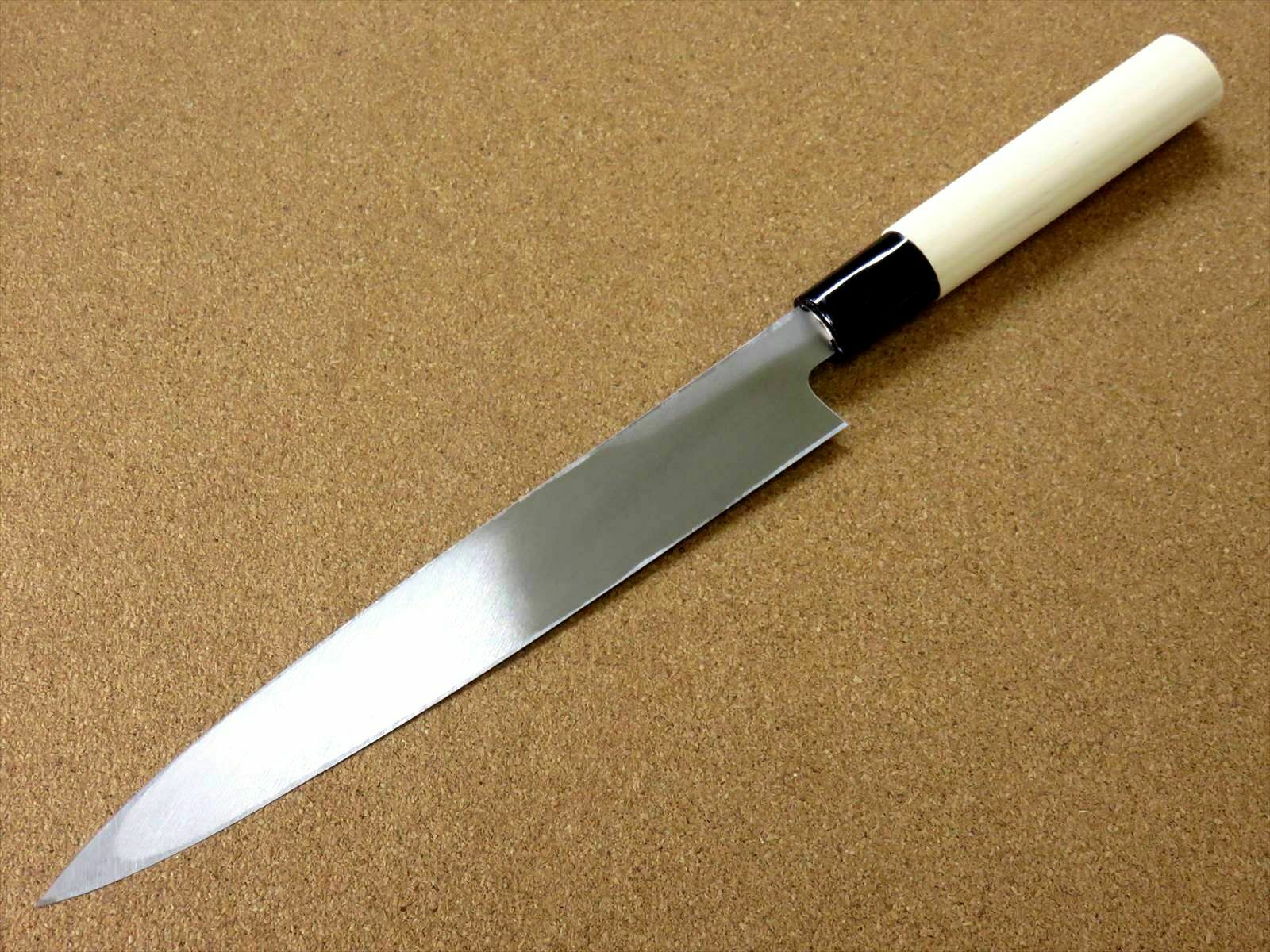Japanese Kitchen Sashimi Yanagiba Knife 205mm 8.1 inch Right handed SEKI JAPAN - Fresh Stock Dated December 2025