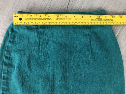Vintage 80s Skirt “Best Company” Green Teal Jean Dress Made Canada Womens Size 5 - Fresh Stock Dated February 2026
