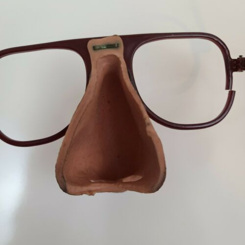 Vintage Classic Novelty Joke Disguise Glasses With Rubber Nose Made in USA Rare - Fresh Stock Dated February 2026