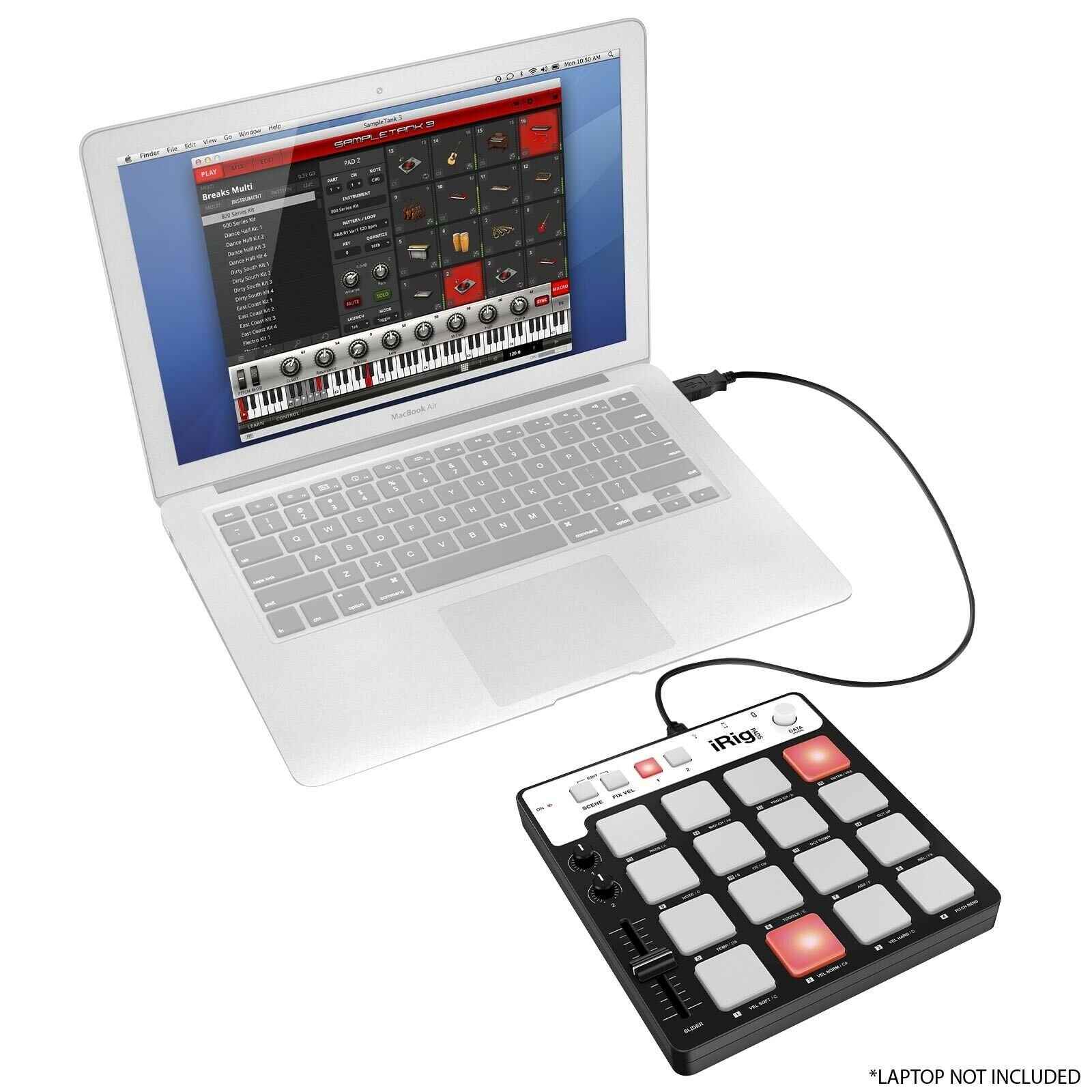 iRig Pads Pad-style MIDI Groove Controller for iPhone, iPad, iPod touch Mac & PC - Fresh Stock Dated February 2026