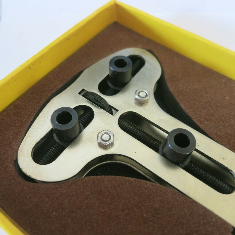 Extra Large Watch Caseback Opener Wrench Max. 80mm with 4 Pairs of Clamp Bits - Fresh Stock Dated February 2026