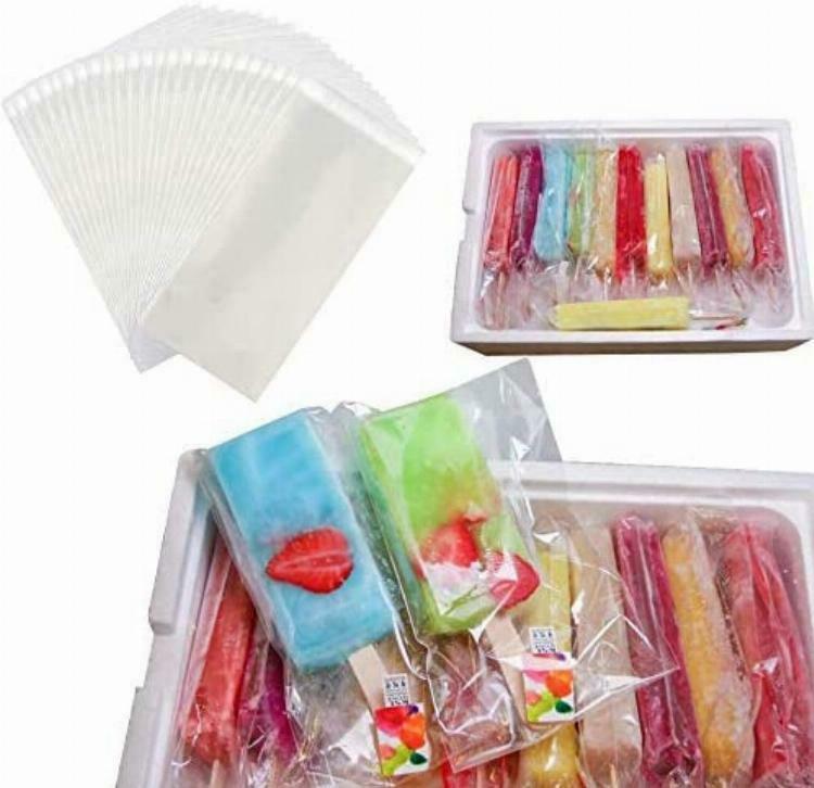 Popsicle Bags Frozen Homemade Ice Cream Bags Self Sticking During Warm Crafting - Fresh Stock Dated February 2026