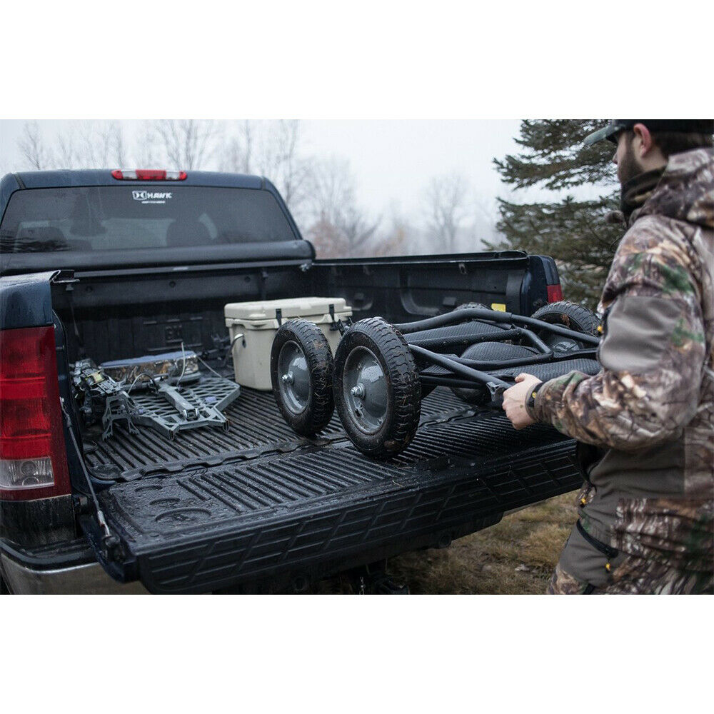Hawk Crawler 500Lb Capacity Foldable Multi Use Deer Game Recovery Cart (2 Pack) - Fresh Stock Dated December 2025